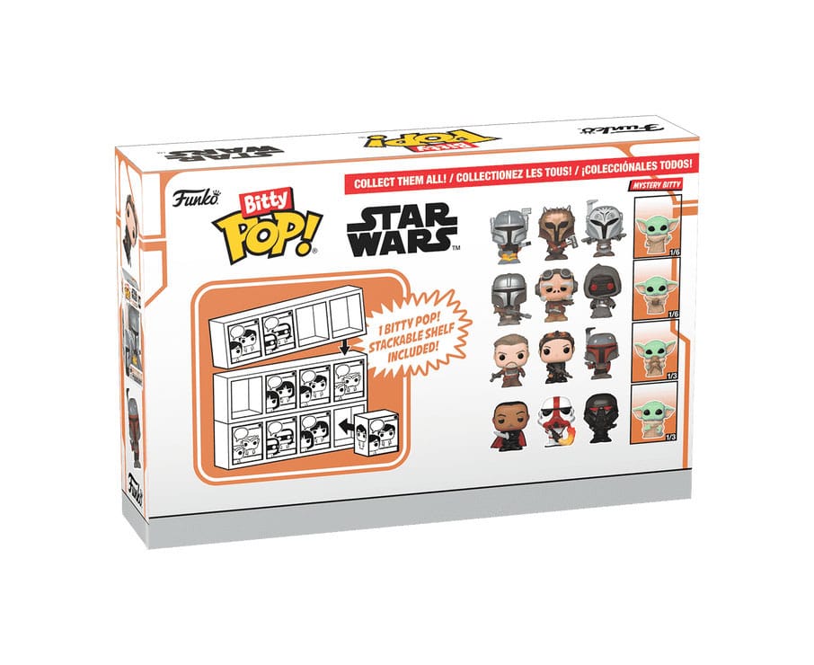 Star Wars: Mandalorian Bitty POP! Vinyl Figure 4-Pack Heavy Mandalorian 2,5 cm