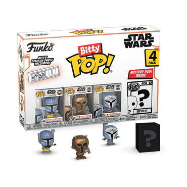 Star Wars: Mandalorian Bitty Pop! Vinyl Abbildung 4-Pack schwere Mandalorian 2,5 cm