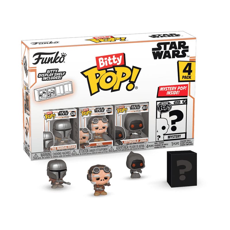 Star Wars: Mandalorian Bitty Pop! Vinyl Figur 4-pack mandalorian 2,5 cm