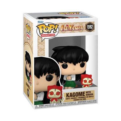 Inuyasha Pop & Buddy! Animación Figura de vinilo Kagome con Kirara 9 cm