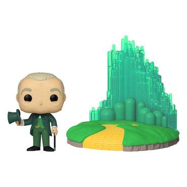 ¡El mago de Oz Pop! Figura de vinilo de la ciudad Ciudad esmeralda con mago 9 cm