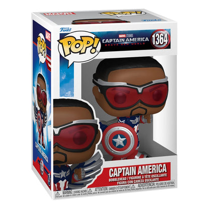 Captain America Brave New World Pop! Film vinylfigur Captain America 9 cm