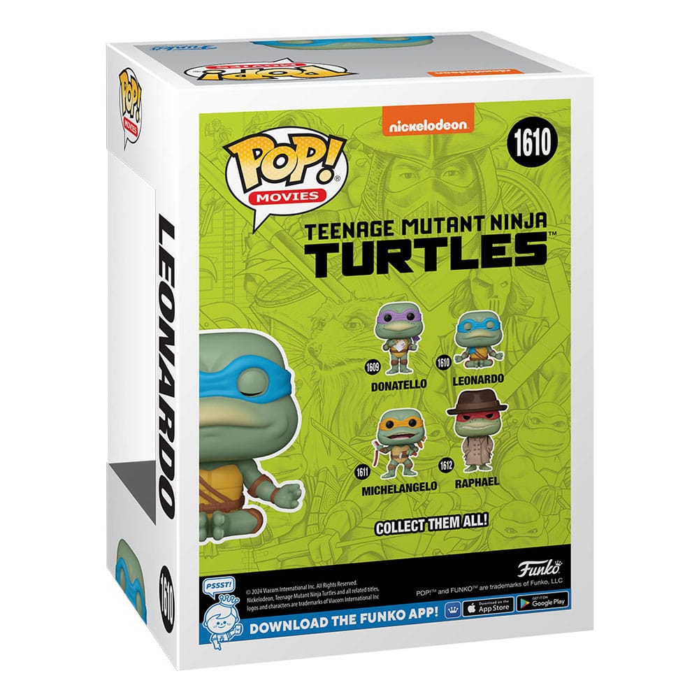 Teenage Mutant Ninja Turtles Pop! Filmer Vinylfigur Leonardo (mediterar) 9 cm