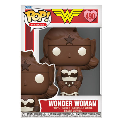 DC Valentines Pop! Heroes Vinyl Figure Wonder Woman (Val Choc) 9 cm