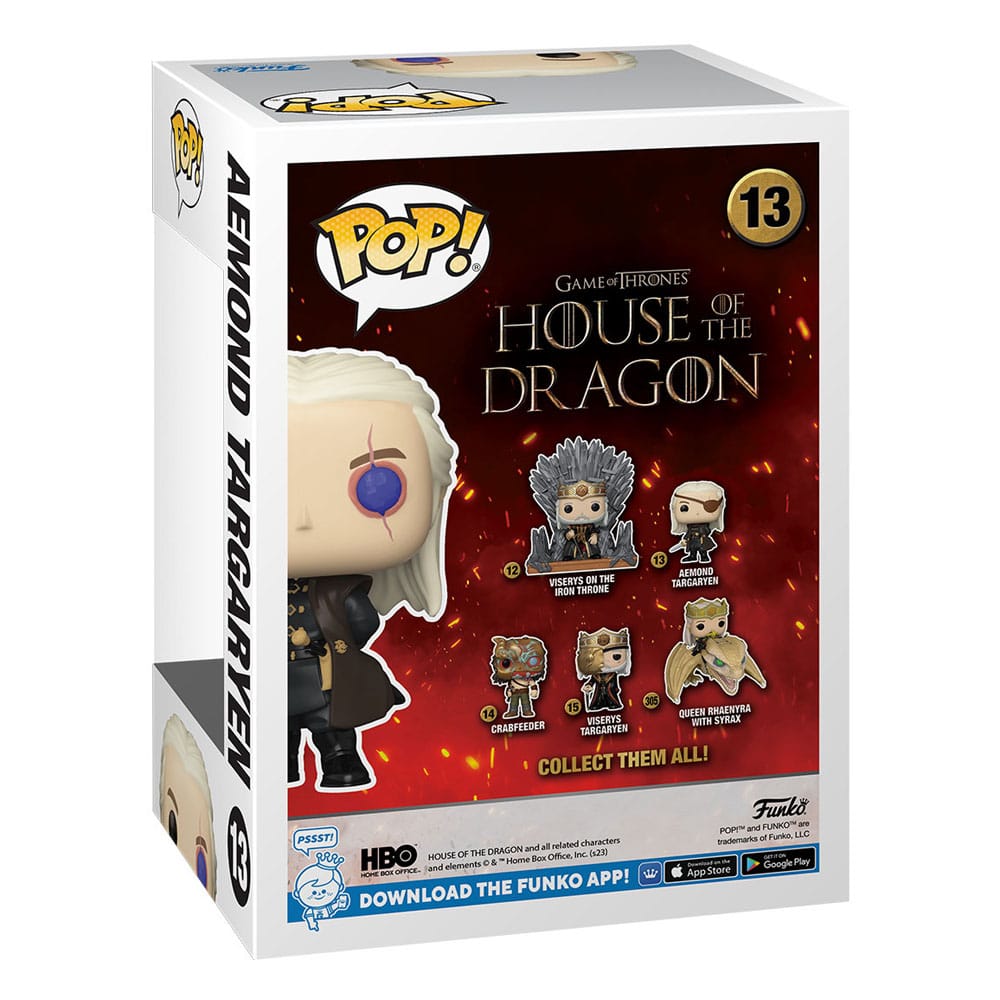 House of the Dragon POP! TV Vinyl Figures Aemond Targaryen 9 cm Assortment (6)