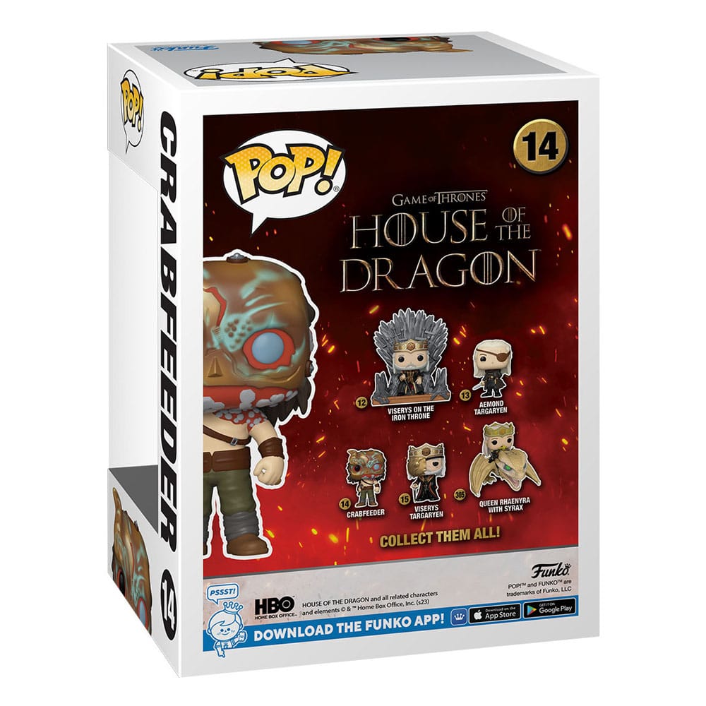 House of the Dragon Pop! TV -vinylfigur Crabfeeder 9 cm