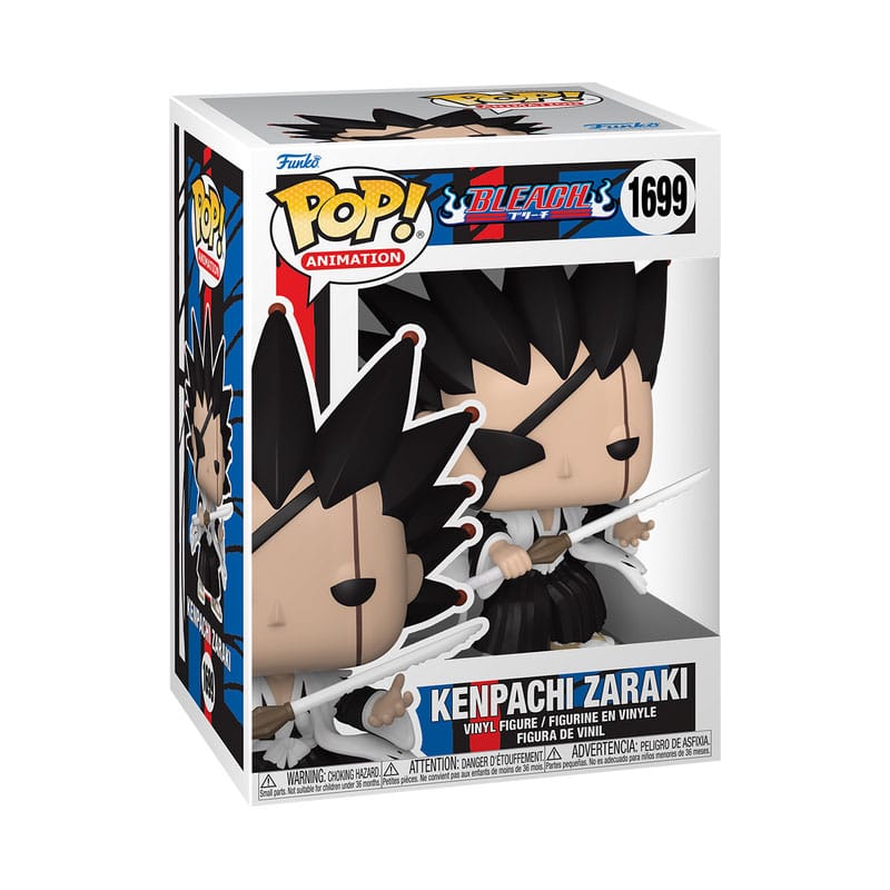 Bleach Pop! Figura in vinile di animazione kenpachi 9 cm