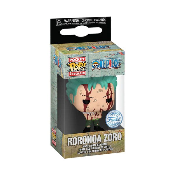 Une pièce POP! Keychains en vinyle 4 cm zoro rien ne s'est passé affichage (12)