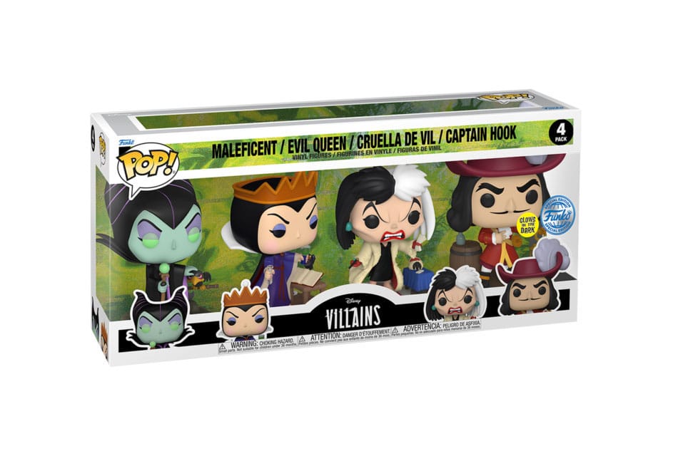 Disney Villains POP! Movies Vinyl Figure 4-Pack Villains (GW)(EMEA) 9 cm