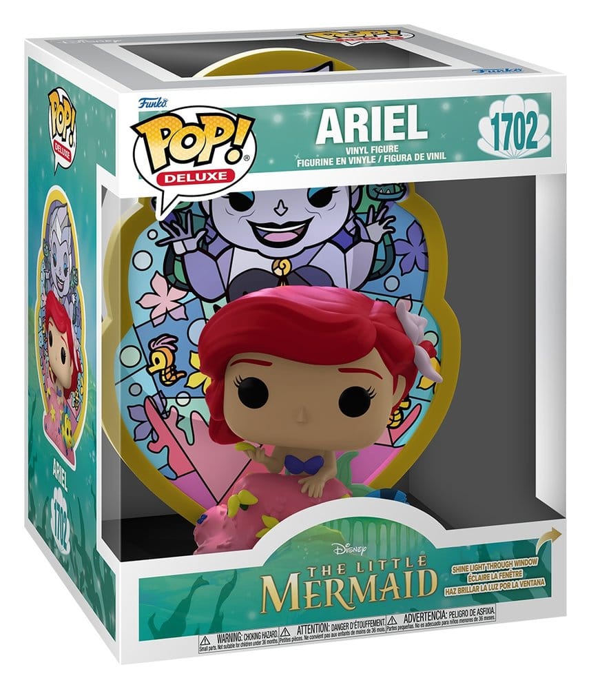 Disney POP! Deluxe Vinyl Figur Ariel(Glas) 9 cm
