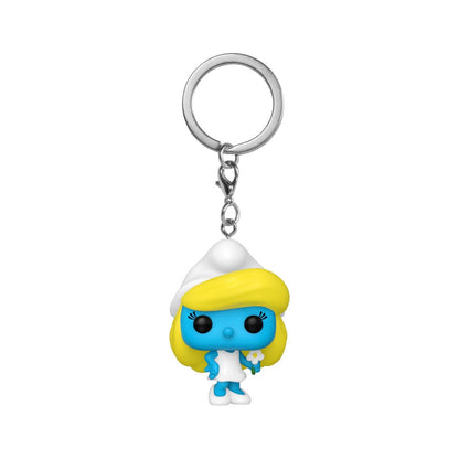 ¡Los pitufos pop! Pantalla de Smurfette de 4 cm de llaves de vinilo (12)