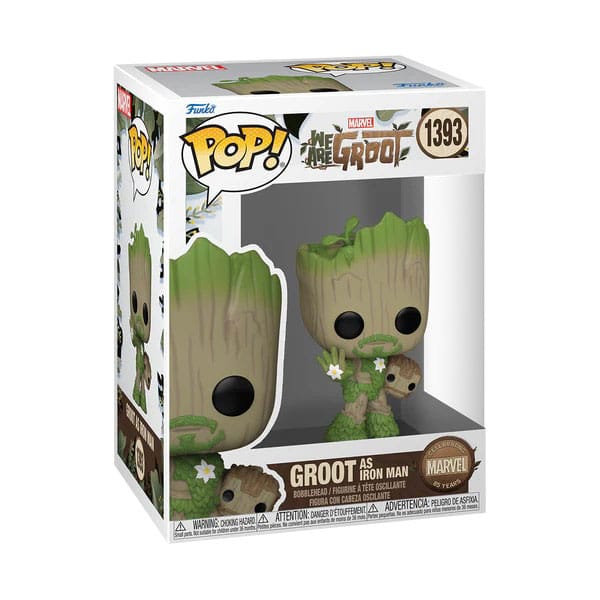 ¡Somos Groot Pop! Películas Figura de vinilo Iron Man 9 cm