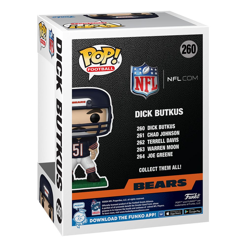 NFL: Legends Pop! Sportvinyl figuur beren- dick butkus 9 cm