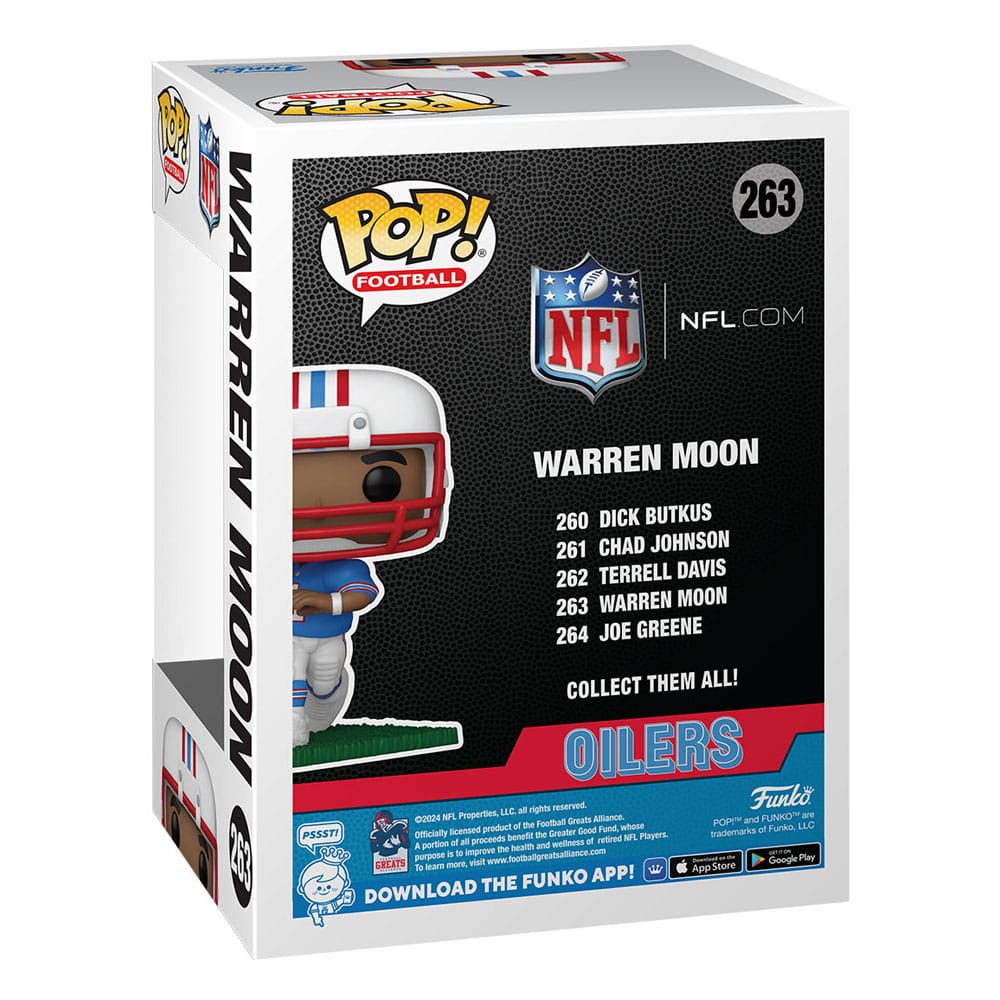 NFL: Legends Pop! Oilers di figura in vinile sportivo- Moon Warren 9 cm