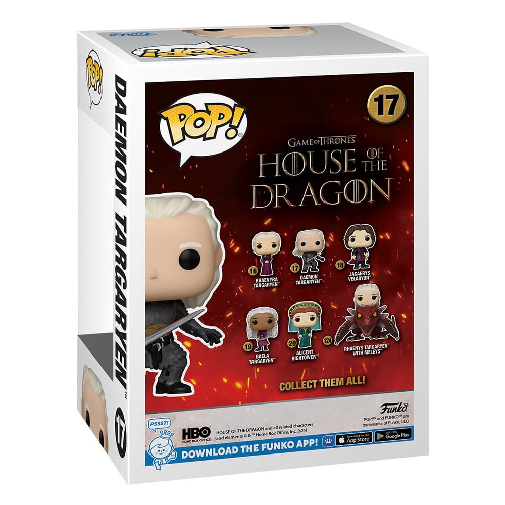 Kuća zmaja popa! TV vinil figura Daemon Targaryen 9 cm