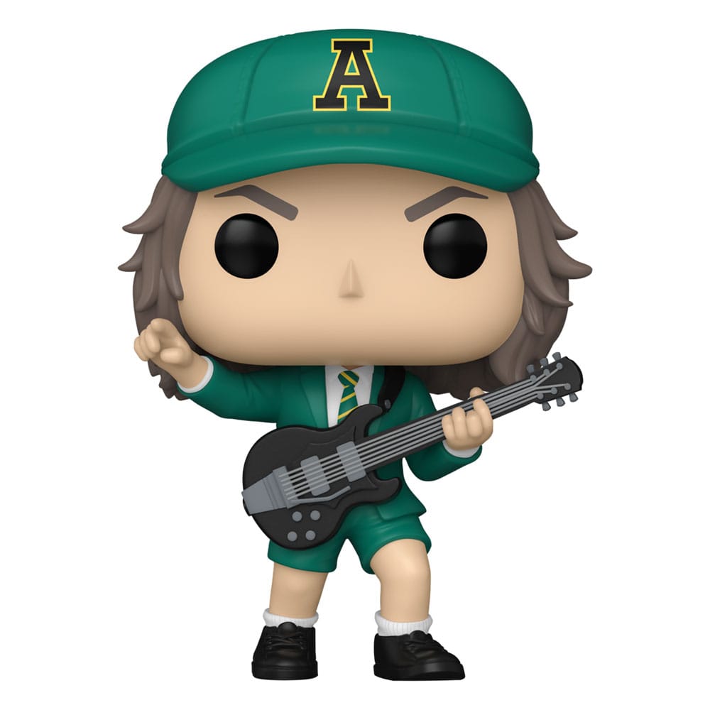 AC/DC POP! Kayalar Vinil Figür Angus Young (Yeşil) 9 cm