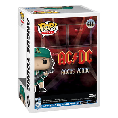 AC/DC POP! Kayalar Vinil Figür Angus Young (Yeşil) 9 cm