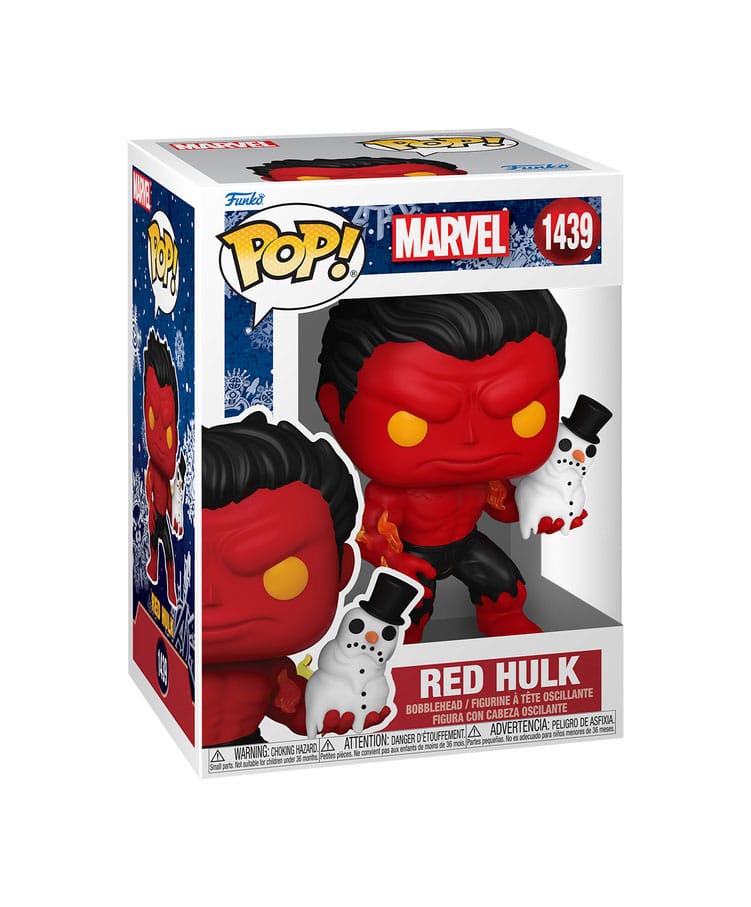 Marvel Pop! Vinyl Abbildung Urlaub Red Hulk 9 cm