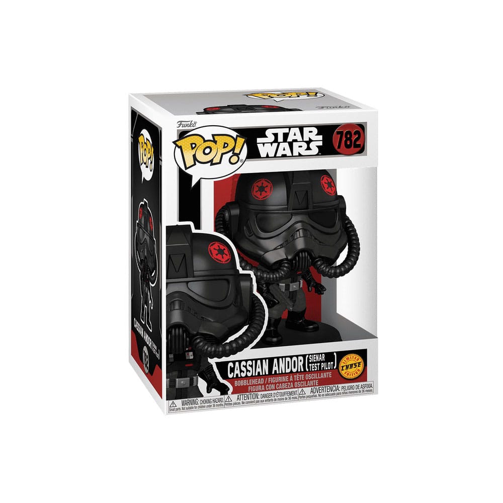Star Wars: Andor Pop! Figures de vinyle de télévision Cassian Andor (pilote de test Sienar) avec assortiment Chase 9 cm (6)