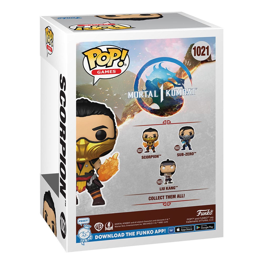 Mortal Kombat Pop! Spil vinylfigur Scorpion 9 cm