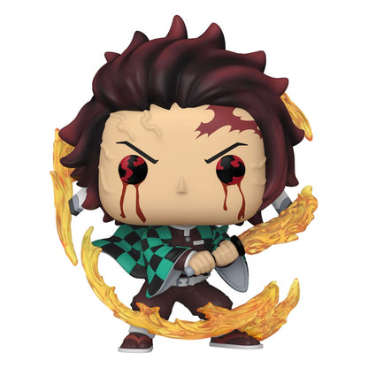 Demon Slayer: Kimetsu No Yaiba Pop! Animasjon Vinylfigurer Tanjiro (solpust) 9 cm