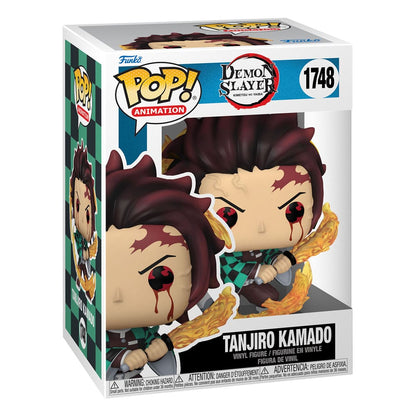 Demon Slayer: Kimetsu No Yaiba Pop! Animasjon Vinylfigurer Tanjiro (solpust) 9 cm