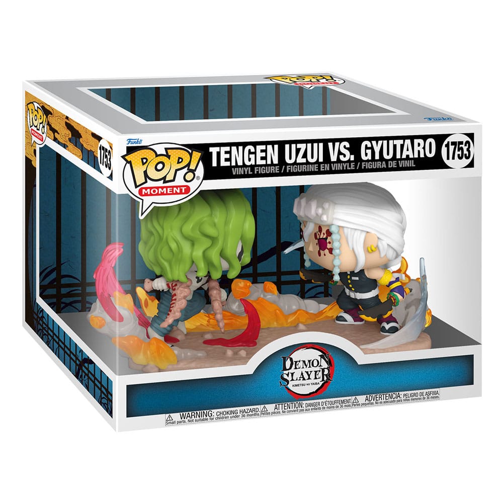 Demon Slayer: Kimetsu No Yaiba Pop Moments Vinyl Figurer Tengen vs Gyutaro 9 cm