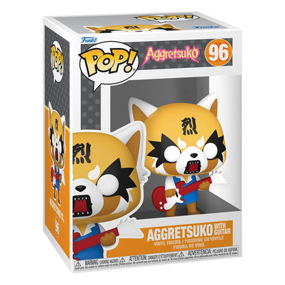 Sanrio Pop! Animasjon vinyl figur aggretsuko m/gitar 9 cm