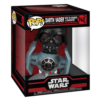 Star Wars: Dark Side Pop! Rides de luxe en vinyle Tie avancée X1 avec VADER 9 cm
