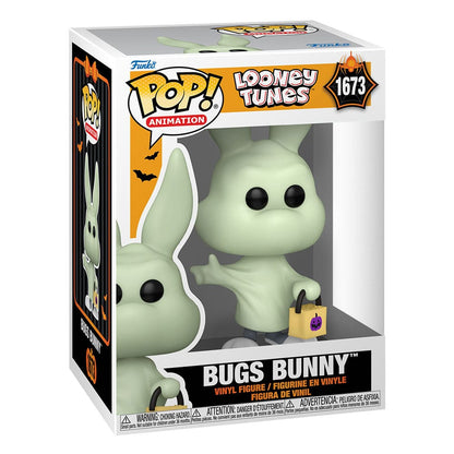 Looney Tunes Pop! TV -vinylfigur Halloween Bugs Bunny (Ghost) 9 cm