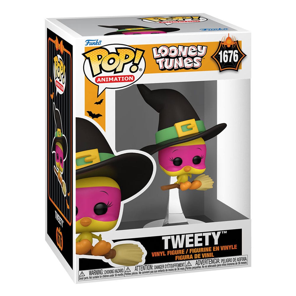 Looney Tunes Pop! TV -vinylfigur Halloween Tweety (heks) 9 cm