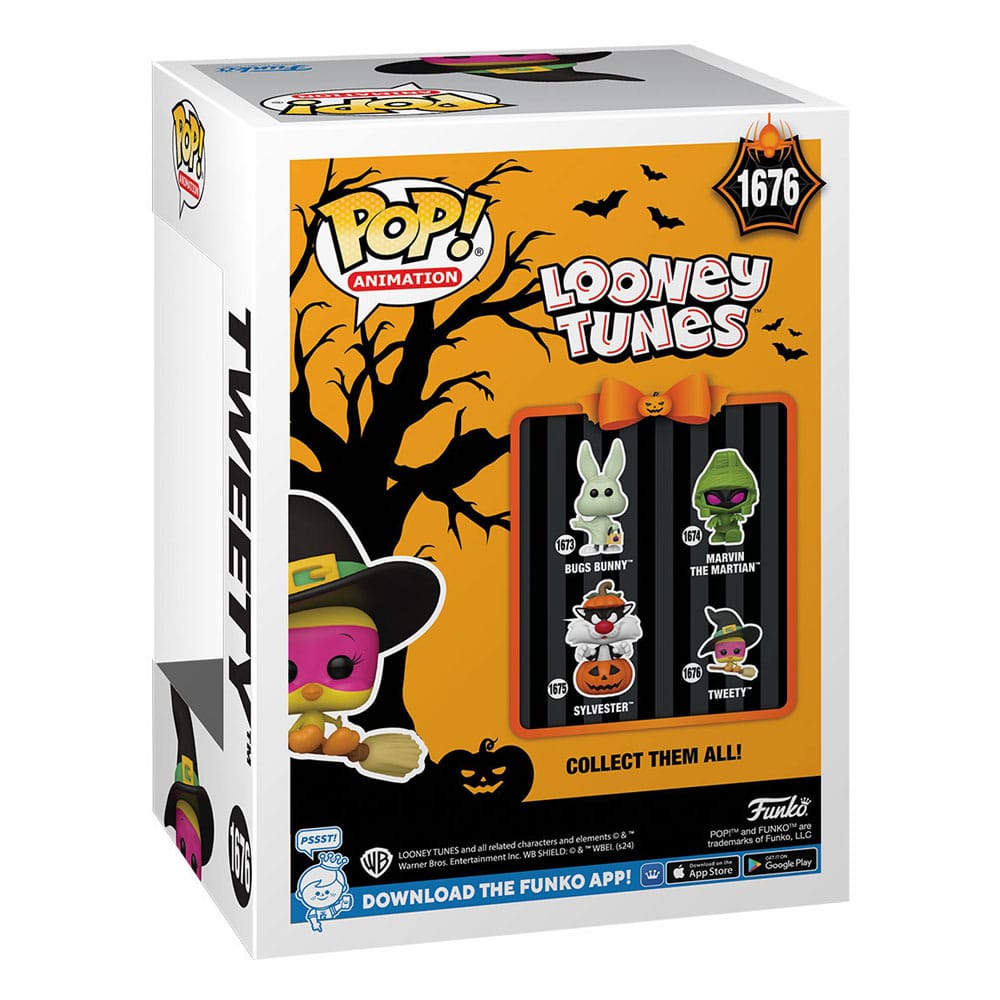 Looney Tunes Pop! TV -vinylfigur Halloween Tweety (heks) 9 cm