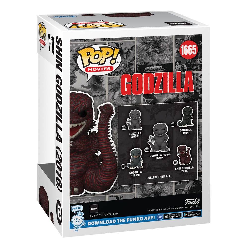 ¡Godzilla 70 aniversario Pop! Películas Figura de vinilo Godzilla 2016 9 cm