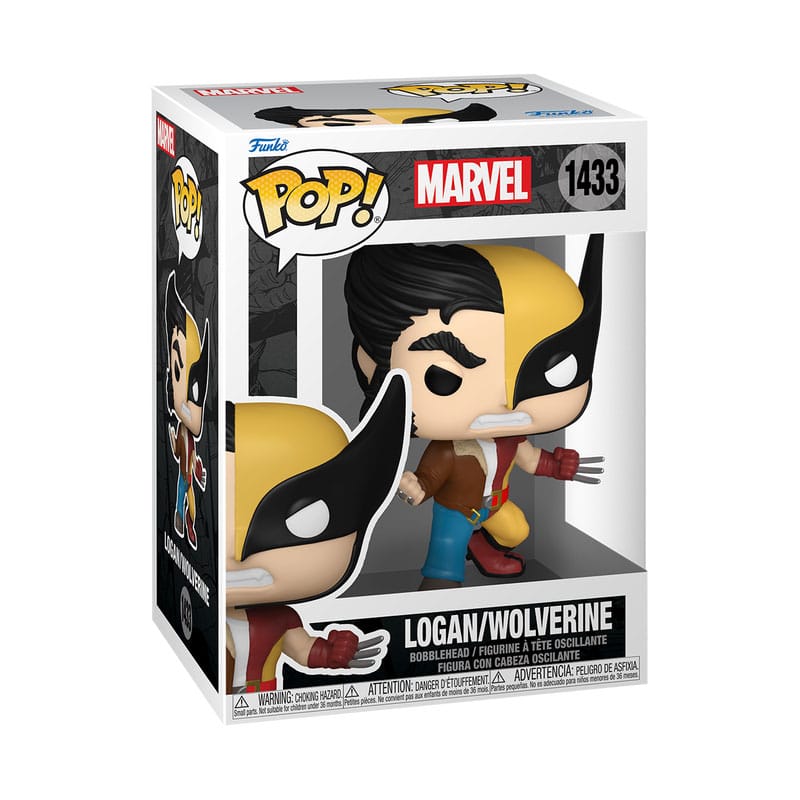 Marvel Pop! Vinylfigur Splitwolverin/Logan 9 cm