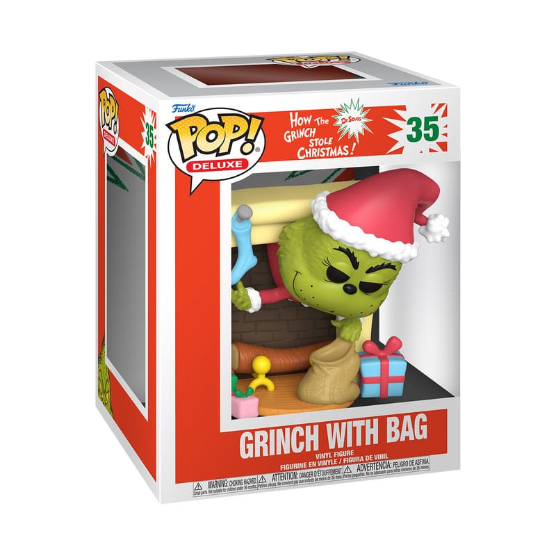 Il pop di Grinch! Figura in vinile deluxe Grinch con borsa 9 cm