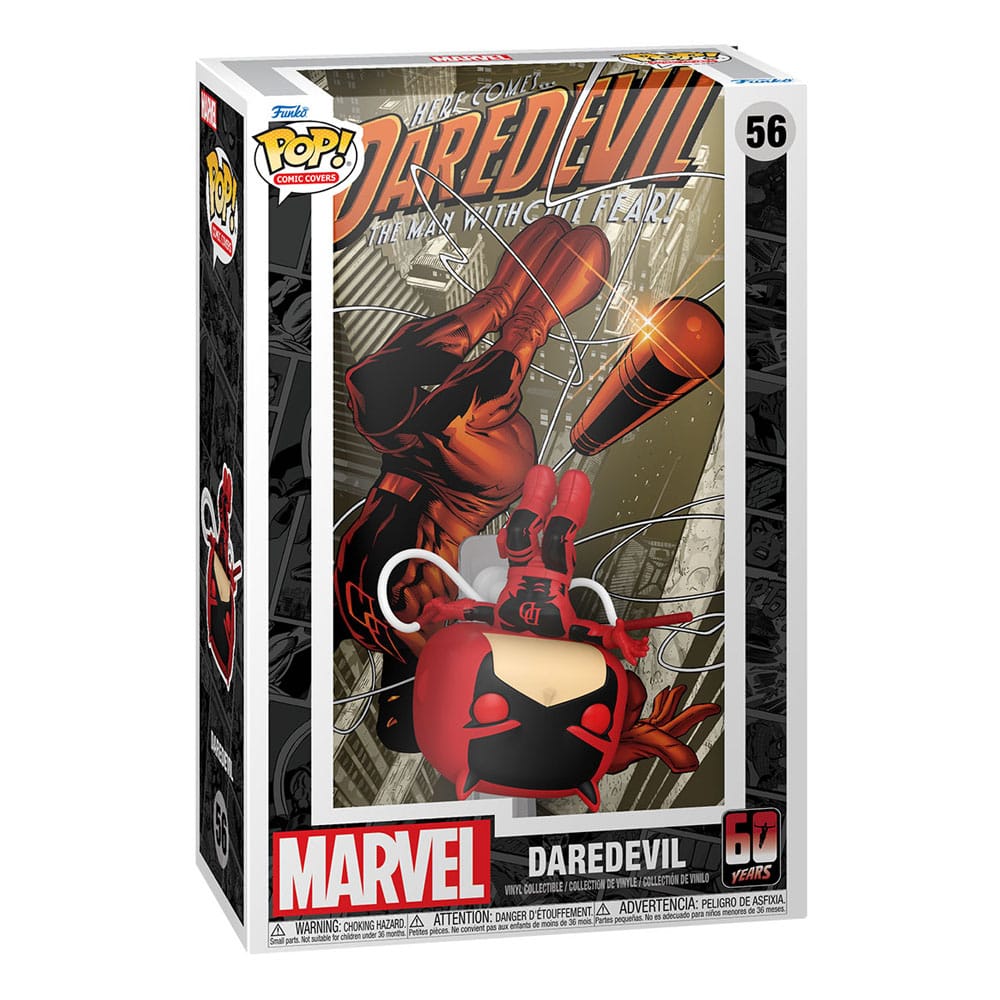 Daredevil 60e anniversaire pop! Couverture comique Vinyl Figure Daredevil # 1 9 cm