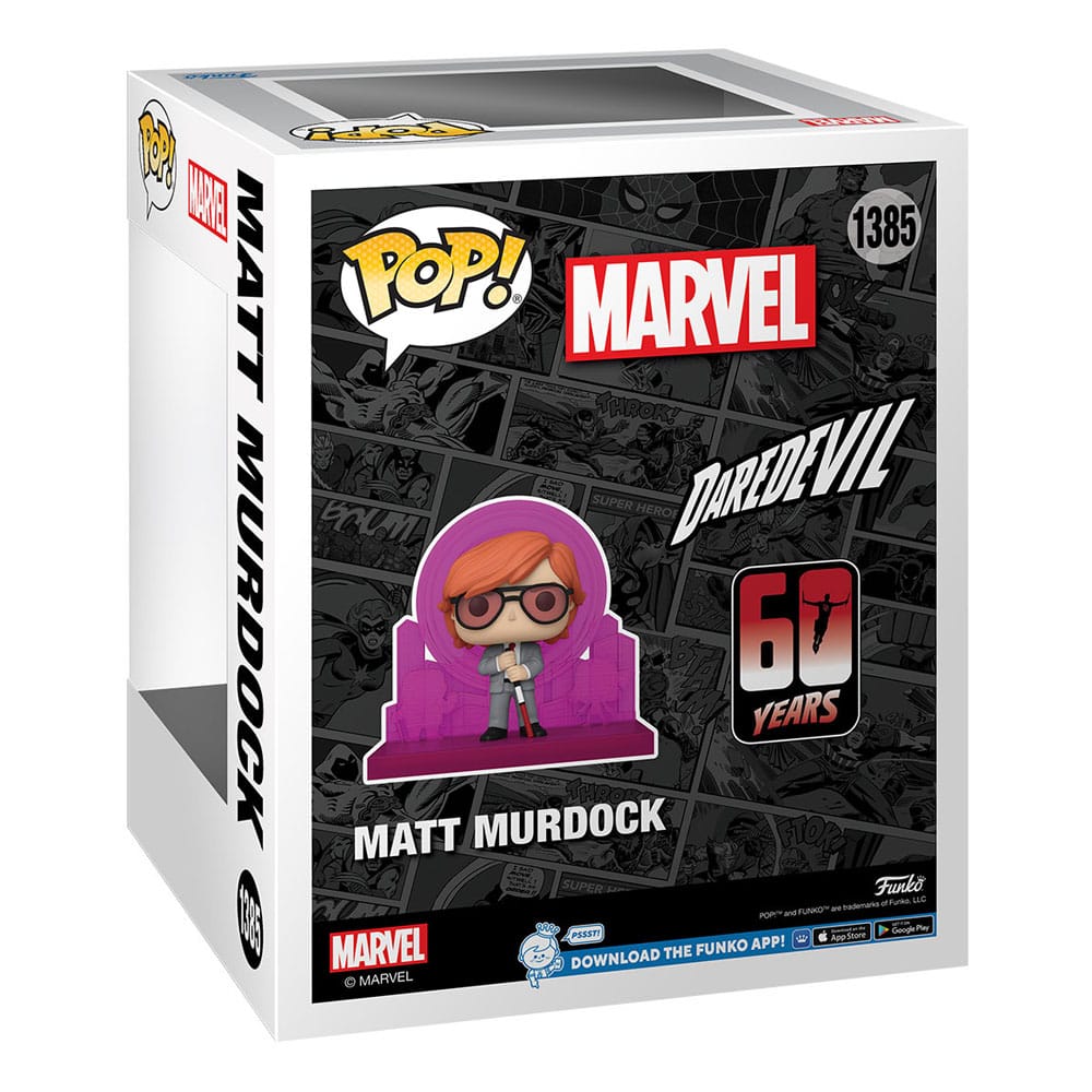 Daredevil 60 -årsjubileumspop! Deluxe Vinyl Figur Matt Murdock w/ radar 13 cm