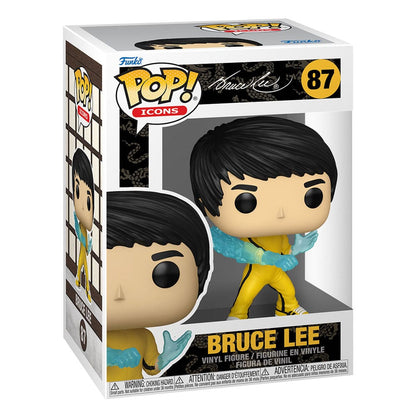 Bruce Lee Pop! Ikoner vinyl Figur 9 cm