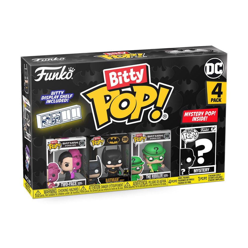 Batman 85th Anniversary Bitty Pop! Vinilo Figura 4 Packing Dos caras 2,5 cm