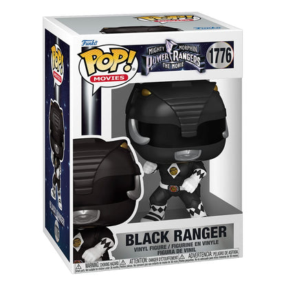 Mighty Morphin Power Rangers: The Movie Pop! Filmer vinylfigurer svart ranger 9 cm