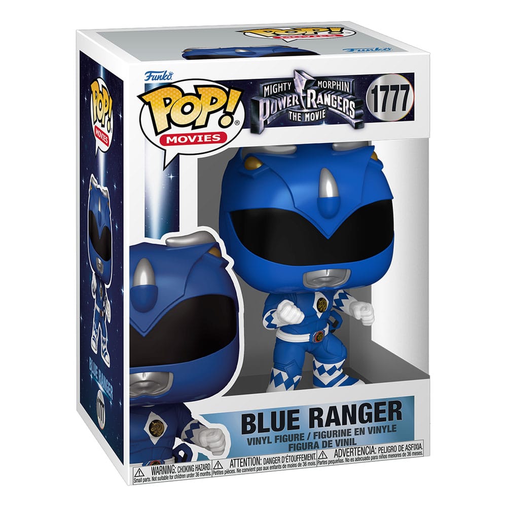 Mighty Morphin Power Rangers: The Movie Pop! Filmer vinylfigurer blå ranger 9 cm