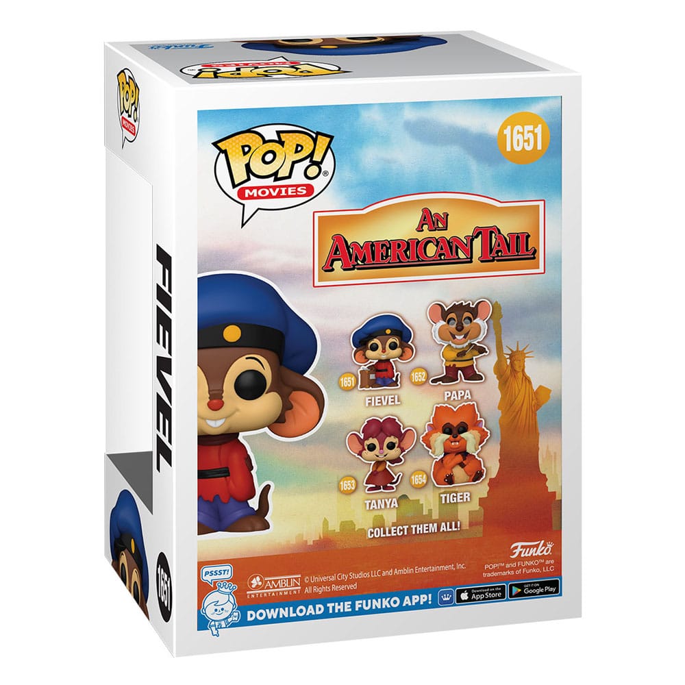 Un pop di coda americana! Film Vinyl Figura Fievel 9 cm