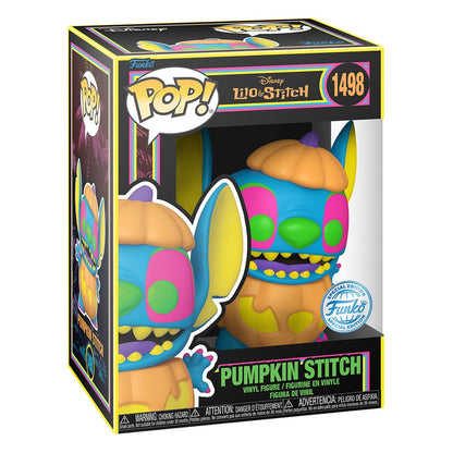 Lilo & Stitch Pop! Disney vinylfigur Blacklight Pumpkin Stitch 9 cm