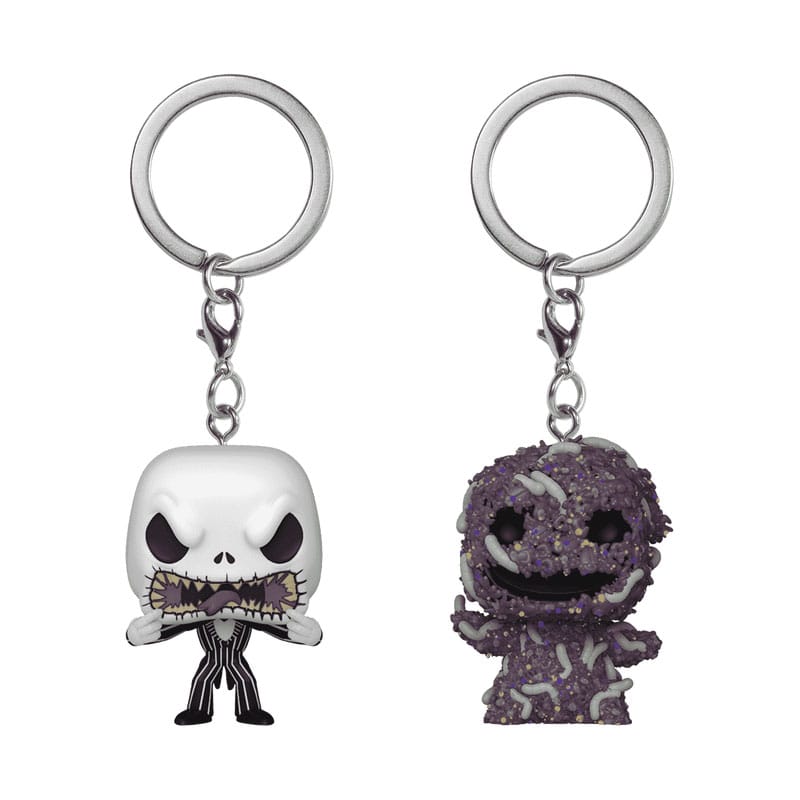 Albtraum vor Weihnachten Pop! Vinyl-Schlüsselbund 2-Pack-Jack/Oogie 4 cm