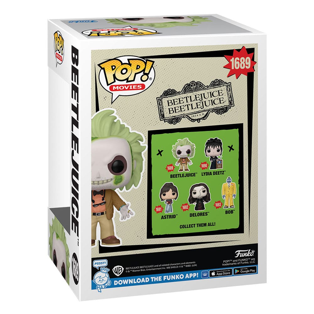 Beetlejuice 2 Pop! Film Vinyl Figur Beetlejuice m/Chase 9 cm sortiment (6)