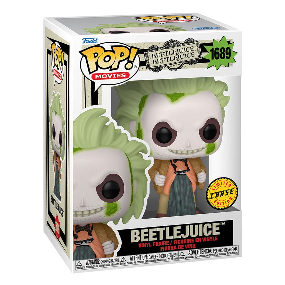 Beetlejuice 2 Pop! Film Vinyl Figur Beetlejuice m/Chase 9 cm sortiment (6)