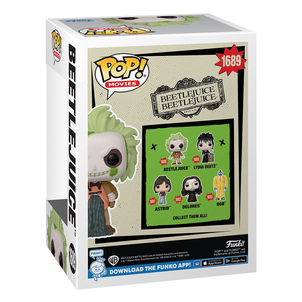 Beetlejuice 2 POP! Movies Vinyl Figure Beetlejuice w/chase 9 cm Assortment (6)