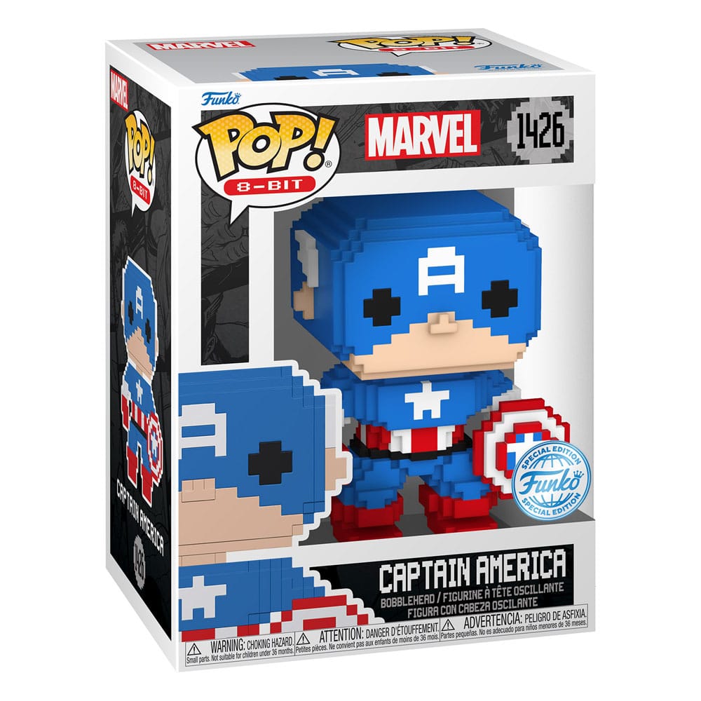 Marvel POP! 8-Bit Vinyl Figure Captain America 9 cm