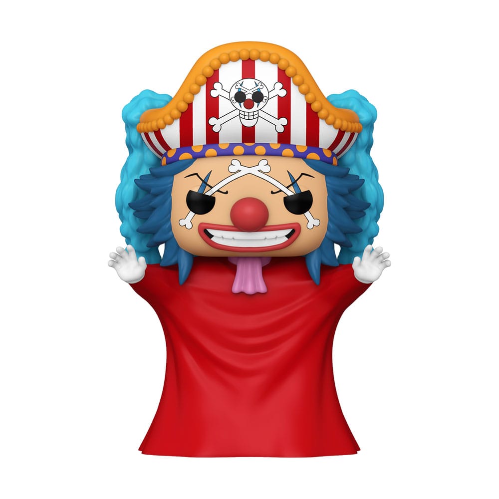 ¡One Piece Pop! Películas Figura de vinilo Buggy (post-skip) Exclusivo 9 cm