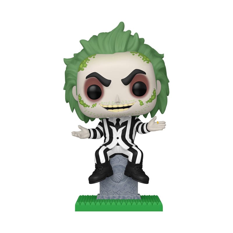 Beetlejuice Pop! Plus film vinylfigur Beetlejuice m/gravsten 9 cm